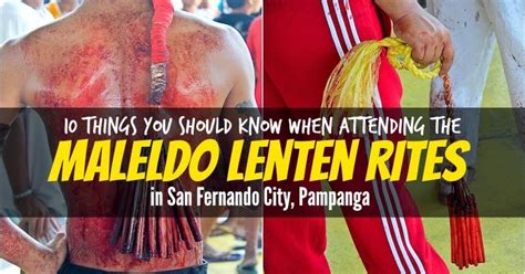 10 Things You Should Know When Attending The Maleldo Lenten .